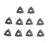 10 Units WNMG080408-NN LT10 Lathe Tool Inserts for Semi Finishing Passes, Maintains Edge Sharpness Over Time