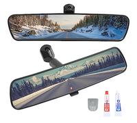 10" Universal Rear View Mirror, Replacement for Toyota Corolla Camry RAV4 Jeep Wrangler CJ Ford Focus Nissan Rogue Altima Sentra Murano Hyundai Santa Fe Kia Optima Mazda 3 5 6