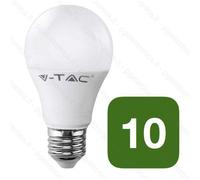 10 V-TAC LED E27 A60 Bulb Lamp 11W 3000K 4000K 6500K