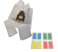 10 Vacuum Cleaner Bags + Fragrance Sticks Compatible with Miele Type G/H/N Like Swirl M40 (600_10 + 10x Sea Breeze)