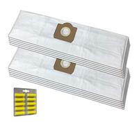 10 Vacuum Cleaner Dust Bags + 10 Air Fresheners For BOMANN: BSS 982 CB (R), LLOYDS: .924/113 924/113, FAM: Aquavac 8702, ROWENTA: RU 11, RU11, FAKIR (Nilco): 31 09 810, ROWENTA: Bully, Collecto