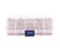10 Values 500Pcs Electrolytic Capacitor Assortment Kit with Storage Box,0.1μF - 10μF Monolithic Multi-Layer Ceramic Capacitors