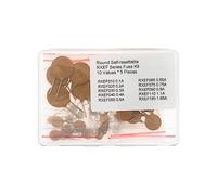 10 Valuse * 5 Pieces 72V Round Self-resettable RXEF Series Fuse Kit 0.1A 0.2A 0.3A 0.4A 0.5A 0.65A 0.75A 0.9A 1.1A 1.85A