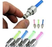 10 Valve Stem LED Lights for Bikes Motion Activated Glow Ultra Lightweight 16g Each Plastic Powered by AG10 Batteries (10Pcs-Blue)