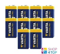 10 Varta Industrial Pro 9V Alkaline 6LR61 Batteries E Block 6AM6 MN1604 EN22 New