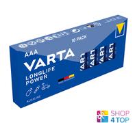 10 Varta Longlife Power Alkaline AAA LR03 4903 Batteries 1.5V Micro MN2400 New