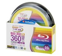10 Verbatim Blank Blu-ray Discs 50GB 2x BD-RE bluray VBE260NP10SV1 Spindle