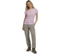 (10, White Multi Stripe) Trespass Womens Round Neck Casual Top - Michaela