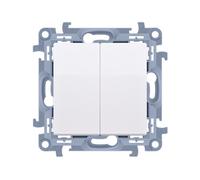 10 White Push Button 2x 2Z Screw Terminals 10AX 250V
