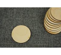 10 Wooden Large Circle Blank Plaque Embellishment Hanging Shape Decoration (W69)
