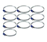10 Worm Drive Hose Clip 90-110mm Rubber Pipe Jubilee Type Clamp Radiator Tractor