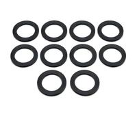 10 x 1½" Central Heating Pump Washers - Compatible With Grundfos & Wilo & Many More - Black NBR70A Rubber - Domestic Circulator Pump Seals - Standard 1.5 Inch Pump Gaskets for Heating & Boiler Systems