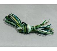 10 x 1 metre x 3mm Green Grosgrain Ribbon Assorted Bundle Colours 10 metres Thin Ribbed 3 mm 1/8"