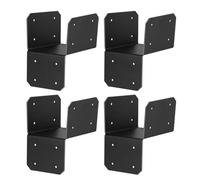 10 x 10 Brackets | Pack of 4 Steel Beam Support Mounting Brackets - Rust-Resistant Sleeve Heavy Duty for Carport Garden Shed Roof Rafters Indoor Outdoor