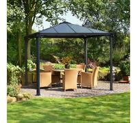 10 x 10 Palram Canopia Palermo 3000 Grey Garden Gazebo