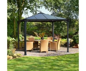 10 x 10 Palram Canopia Palermo 3000 Grey Garden Gazebo