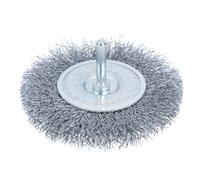 10 x 100mm Rotary STEEL Wire Wheel Brush - RUST REMOVAL - 4'' inch - 19213