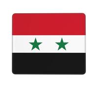 10 x 12 inch Square Mouse Pad - Non-Slip Rubber Base Mouse Mat Flag of The Syrian Arab Republic Print Computer Mousepad,for Office and Home Desk