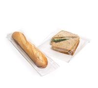 10" x 12" White Film Front Paper Bags | Cellophane/Clear/Sandwich/Food/Card/Cake (1000)