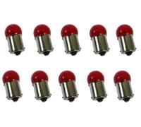 10 x 12V 5W BA15S Red Tail Stop Car Motorcycle Scooter Moped