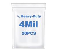 10" x 13" 4 Mil Clear Reclosable Zip Plastic Poly Bags