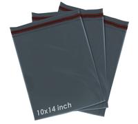 (10 x 14") 50 Mixed Parcel Bags Mailing Bags for Posting Large and Small Postal Delivery, Durable Packaging Bags Suitable for Business and Personal Use - Grey