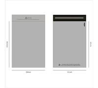 10 X 14 inch (1 Pack) Recycled Strong Grey Mailing Poly Postal Self Seal Bags Large to Small Mailing Bags Postage Packaging Assorted Mailers Posting Shipping Post Parcels Package Bags Various Sizes