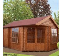 10 x 14 Shire Livia Corner Log Cabin