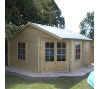10 x 14 Shire Ropsley Corner Log Cabin