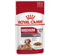 10 x 140g ROYAL CANIN MEDIUM 10+ AGEING POUCHES : Wet Senior Dog Food rc Mature