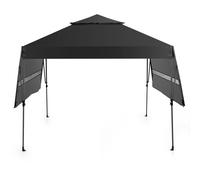 10 x 17.6 FT Outdoor Instant Pop-up Canopy Tent W/ Dual Half Awnings-Black