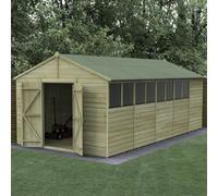 10 x 20 Forest Beckwood Apex Shed Shiplap Double Doors 25yr Guarantee