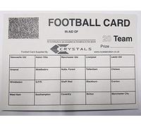 10 X 20 Team football scratch cards UK team names FUNDRAISING IDEAS