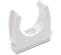 10 X 20mm White Pvc U Clip Conduit Push In Saddle