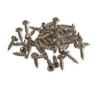 #10 x 3/4" Coarse Deep Thread Phillips Pan Head Screws Nickel Plated, 100 Pack ROKS10X34PPCNP