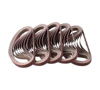 10 X 330 Mm Aluminium Oxide Sanding Belts for Belt Sanders and Finger File Sanders - 50-Pack Resin-Bonded High-Efficiency Abrasive Belts for Wood Metal Non-Metal(120)
