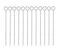 10 x 35cm Metal BBQ Barbecue Skewers Kebab Food Meat Grill Cooking Steel Sticks