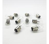 10 x 380M Motorcycle Motor Bike Brake Stop Tail Light Bulbs 12v 21/5w BA15D 19mm