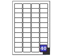 10 x 40 Labels Per Sheet 45.7 x 25.4mm White A4 Address Labels Sticky Self Adhesive Peel Out Notes Paper Mailing Inkjet Copier Laser Printer