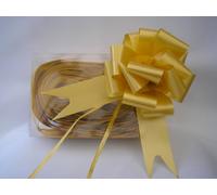 10 x 50mm (2") Rapid Satin Pull Bows - GOLD for Gift Decorations, Flower Bouquets & Arrangements, Baskets, Wedding Cars, Floral Tributes, Arts & Crafts, Christmas Hampers