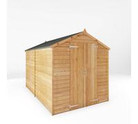 10 x 6 Feet Overlap Apex Shed - L297 x W190.4 x H198.7 cm - Brown Mercia Brown One Size