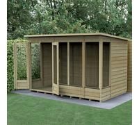 10 x 6 Forest 4Life Pent Summerhouse Pressure Treated - 25 Year Guarantee With Installation