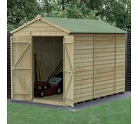 10 x 6 Forest Beckwood Apex Shed Shiplap Windowless Double Door 25yr Guarantee With Installation