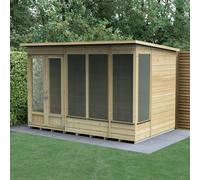 Forest Garden 10x6 Beckwood Apex Summerhouse with Double Door (Installation Included)