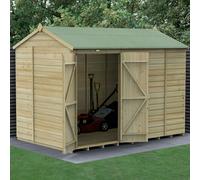 10 x 6 Forest Beckwood Tongue & Groove Reverse Apex Windowless Wooden Shed 25yr Guarantee With Installation