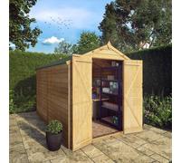 Mercia Overlap Apex Windowless Value Shed - 10 x 6ft, Brown