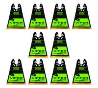 10 x 65mm Wide Bi-Metal Multi Tool Blade Titanium Coated For Wood & Metal | Compatible With Dremel Fein Multimaster Makita Dewalt Etc Oscillating Multitool Blade Cutter Saw Set