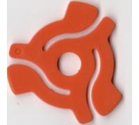 10 x 7" 45RPM Burnt Orange Vinyl Single Middles Spindle Jukebox Record Adapters Spiders