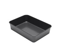 10 x 7 inch Rectangle Cake Pan, Black Non-Stick Baking Pan for Oven, Carbon Steel Deep Brownies Casseroles Cakes Bakeware