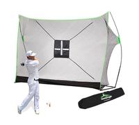 10 x 7ft Golf Net Bundle 4pc & 3pc | Professional Patent Pending Design | Dual-Turf Golf Mat, Chipping Target and Carry Bag | The Right Choice for Backyard Driving & Hitting Nets